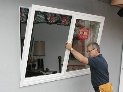 flange insert window