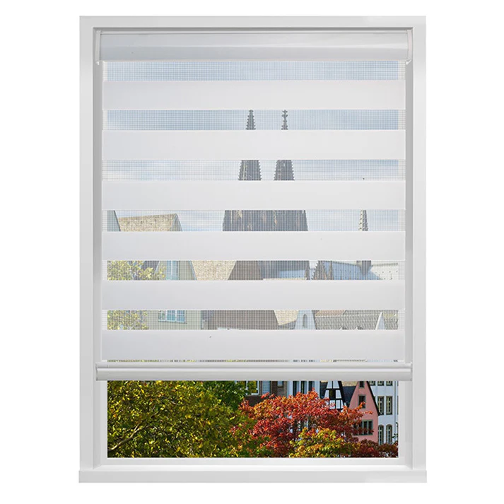 Custom Cordless Blackout Zebra Roller Shades - Image 8