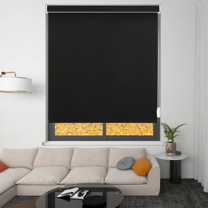 Custom Corded Blackout Roller Shades - Image 13
