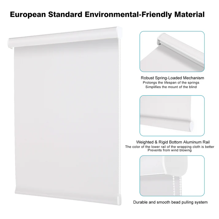 Custom Corded Blackout Roller Shades - Image 8