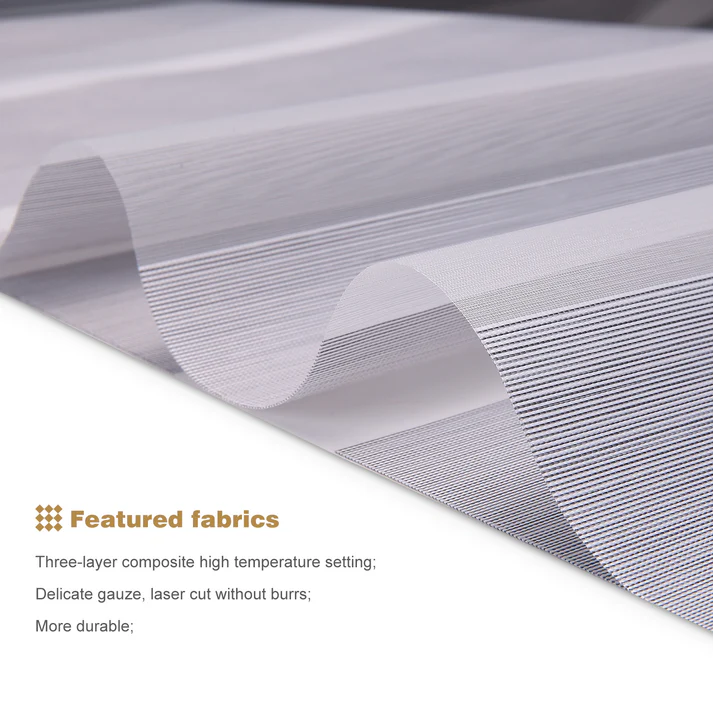 Custom Corded Light Filtering Zebra Roller Shades - Image 8